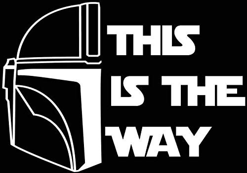 Adhesivo De Vinilo Con Cita Para Casco De This Is The Way |