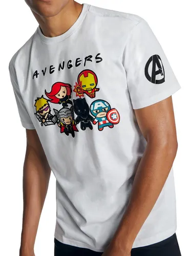 Playera marvel para hombre hot sale