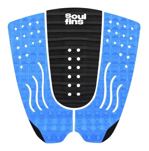 Deck Surf Antiderrapante - Soul Fins Colors Preto/azul 65