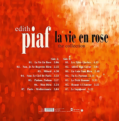 Lp La Vie En Rose A coleção - Piaf, Edith