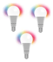 Comprar Pack X3 Foco Led Inteligente Multicolor Luz Rgb Dormitorio