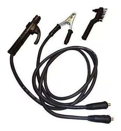 Imagen 6 de 8 de Soldadora Inverter Lusqtoff Iron 100 2.50mm + Mascara + Electrodos + 4 Escuadras Magnetica Maquina Soldar + Cables