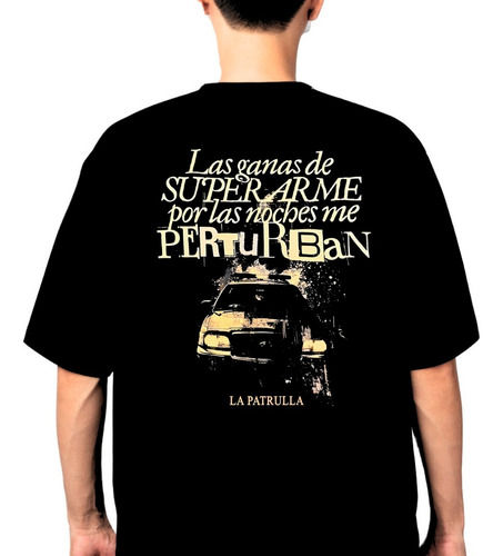 Playera Unisex Modelo La Patrulla Peso Pluma