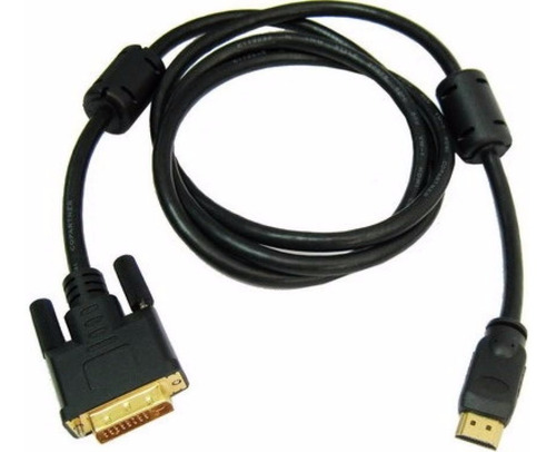 Cable Hdmi A Dvi De 1.5 Metros Fichas Doradas Pc A Tv