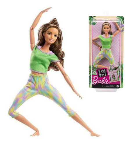 Boneca Barbie Feita Para Mexer Morena - To Move Articulada