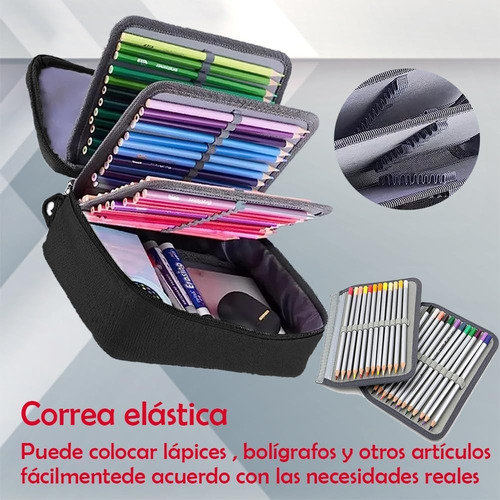 Estuche Para Lápices Con 72 Ranuras Para Lápices Escolares