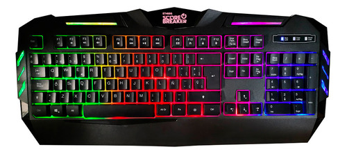 Kit Teclado Y Mouse Gamer Anti-ghosting Rgb Etheos Tmmbgk1 Color del mouse Negro Color del teclado Negro