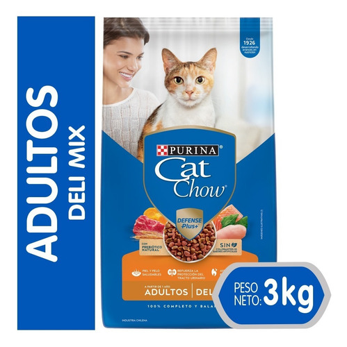 Alimento Seco Para Gato Cat Chow® Adulto Delimix 3kg