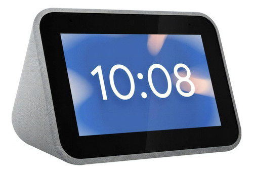 Parlante Inteligente Lenovo Smart Clock Cd-4n341y Con Asistente Virtual Google Assistant, Pantalla Integrada De 4  Gray 100v/240v