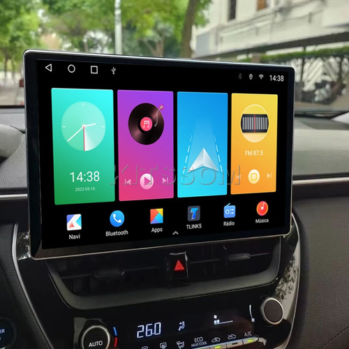 Central Multimídia Toyota Corolla V2 Tesla 13