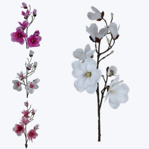 Vara Individual De Flor Magnolia De Tacto Natural 