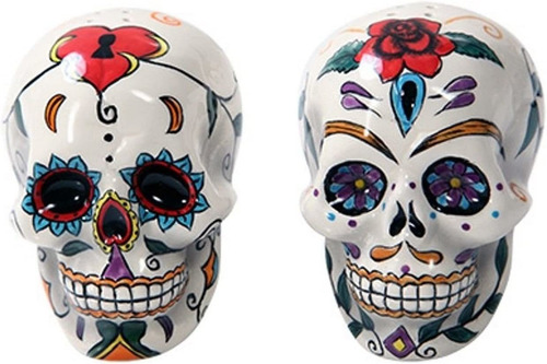 Calaveras Día De Los Muertos De Calaveras Sal Pimentero Figu