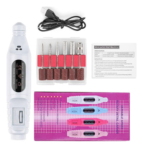 Torno Para Uñas Manicure Y Pedicure De Uñas 3000rpm Pulidor