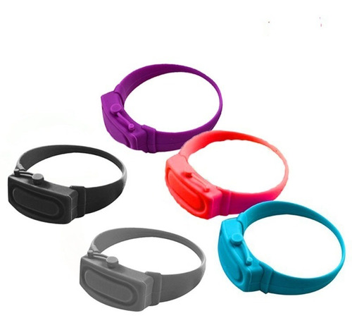 Pulsera Brazalete Gel Antibacterial Y Botella Dosificadora