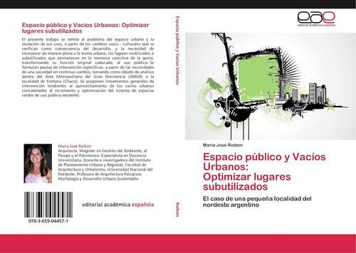 Libro: Espacio Público Y Vacíos Urbanos: Optimizar Lugares S