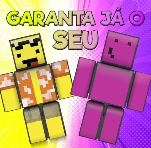 Bonecos Melzinha + Mel 35cm Turma Do Problems Minecraft