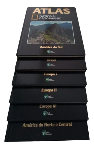 Combo 6 Volumes 1 Ao 6 Coleção Atlas National Geographic - Sem Uso (Usado)