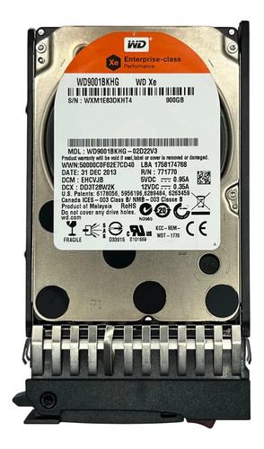 Disco Rígido interno Western Digital WD XE 900GB 2.5" SAS WD9001BKHG