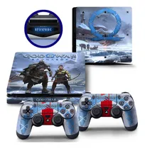 Comprar Skins Para Ps4 Slim Adesiva God Of War Ragnarok - 5 Unds