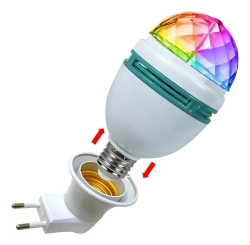 Lâmpada Led Estilo Globo De Festa Jogo De Luzes Luminária Luz Multicor 127/220V