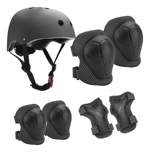 Nueva Conjunto 7pcs Protección Niños Casco Rodilleras Nuevo