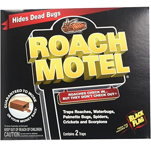 6 Pack Bandera Negra Roach Insectos Trampa De Motel