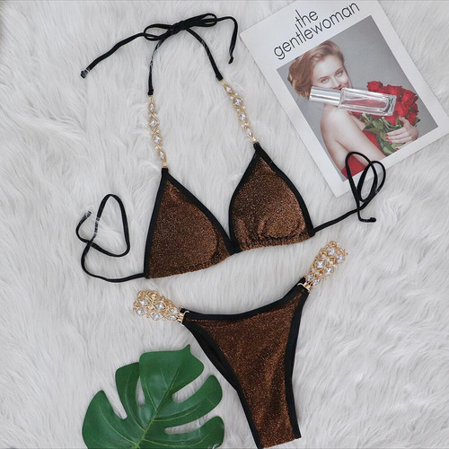Bikini Baicanadean, Traje De Baño De Alta Elasticidad, Estil