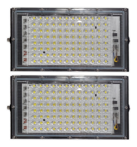 Pack X 2 Reflectores Proyector Led 100w Blanco Frío