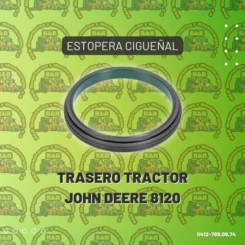 Estopera De Cigueñal Trasero Tractor John Deere 8120