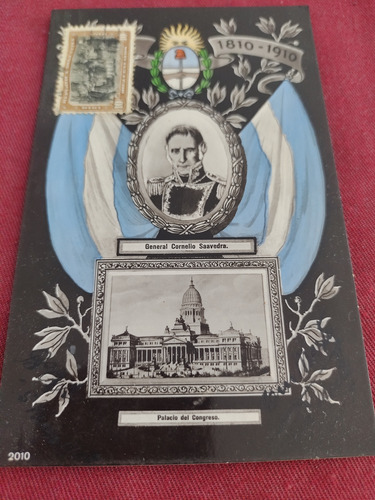 Tarjeta Postal Centenario Argentino 1810-1910 Congreso (Usado)