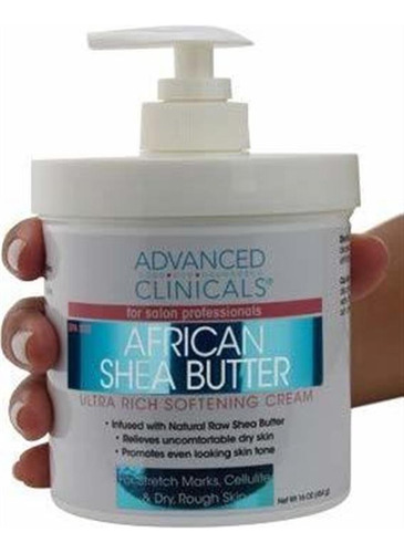 Advanced Clinicals Spa Size Shea Butter Crema Suavizante