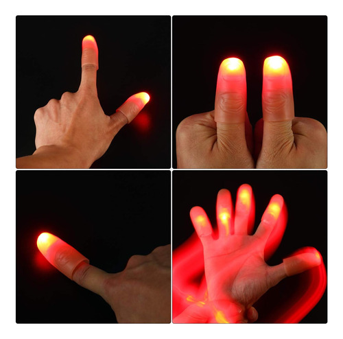 Mudder 10 Piezas Led Luces De Dedo Trucos Dedo Luz Pulgares