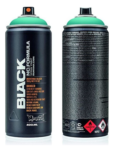 Montana Cans Mxb-6150 Montana Negro 400 Ml Color, Sirena Pin