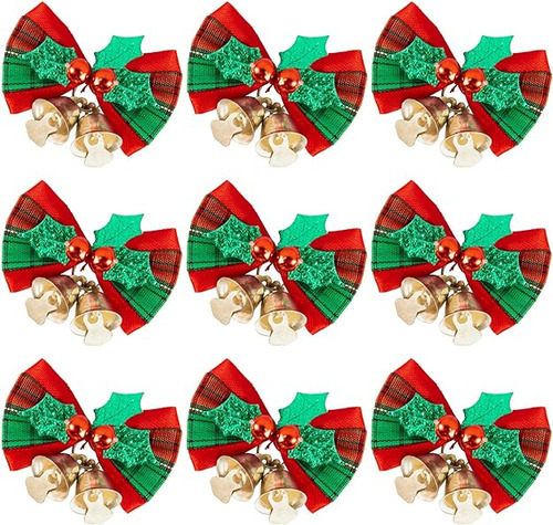 24 Lazos De Navidad Coronas De Navidad Mini Lazos Para Arbol