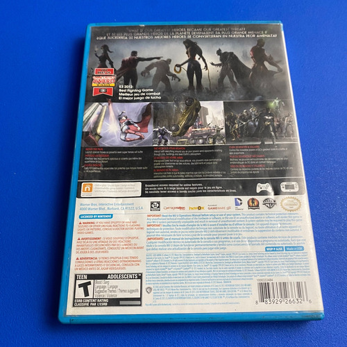 Injustice God Among Us Wii U Nintendo (Usado)
