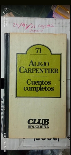 Libro Cuentos Completos. Alejo Carpentier