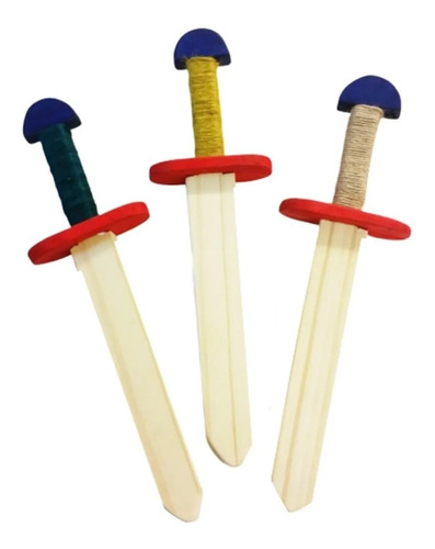 Espada Juguete Madera Niños 37cm Juego De Dramatización