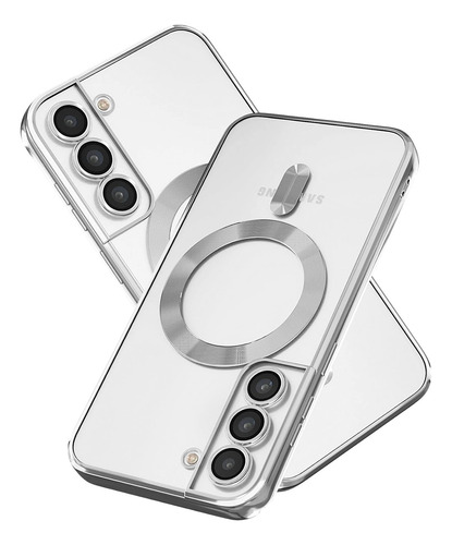 Funda Para Samsung S21fe S21 Fe Imantada Protector Camara Gris S21 Fe