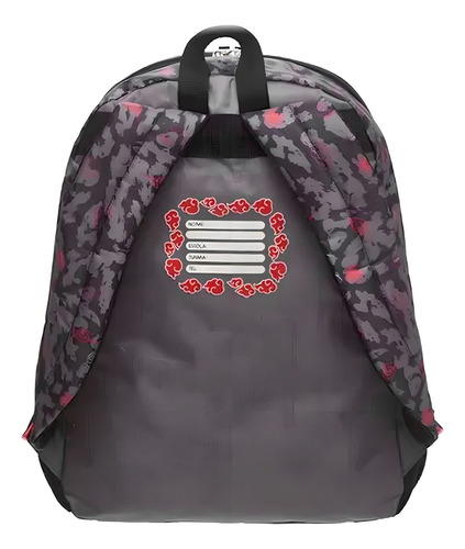 Mochila Naruto Shippuden Itachi Preta | 40x32x15 Cm