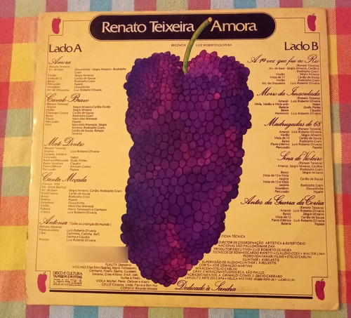 Lp Renato Teixeira Amora (com Encarte Ótimo Estado) (Usado)