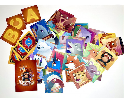 Diversion Con Animales - Juego De Mesa Para La Familia