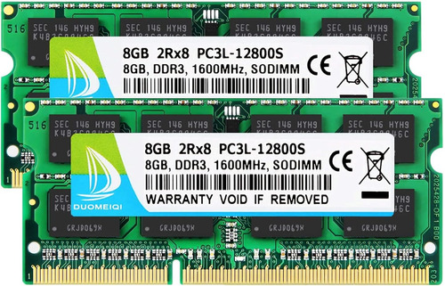 Memoria Ram Duomeiqi 16gb (2x8gb) Ddr3l-1600 Mhz Pc3l-12800s