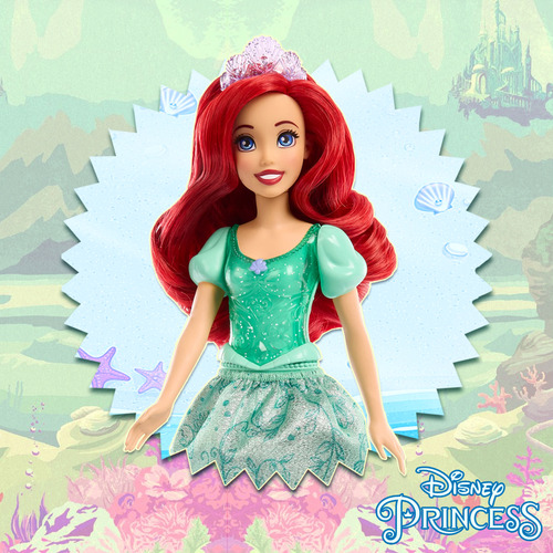 Boneca Disney Princesa Ariel Vestido Cintilante Mattel