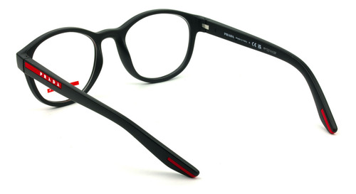Óculos De Grau Prada Linea Rossa Preto Fosco Vps07p Dg0-1o1 145 Mm Preto