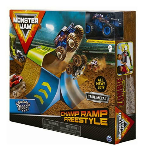 Monster Jam Set De Juego, Rampa Estilo Libre 1:64