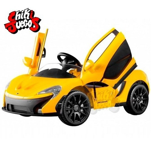 Carro A Bateria Niño Niña Mclaren Asientocuero Llantas Jebe