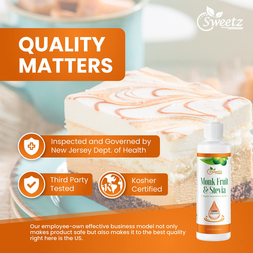 Gotas Edulcorantes Líquidas De Monk Fruit Y Stevia