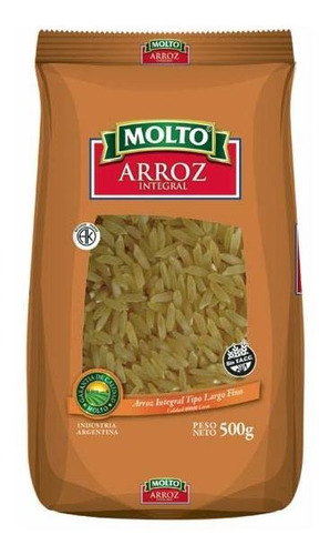 Pack X 12 Unid Arroz  Integral 500 Gr Molto