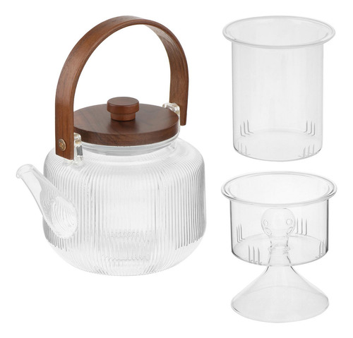 Tetera De Vidrio Para Té, Tetera De Kung Fu De 1000 Ml,