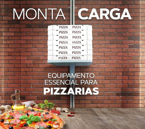 Elevador De Carga 6,80mts 150kgs Pronta Entrega Monta Carga